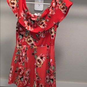 Off the shoulder jumper shorts